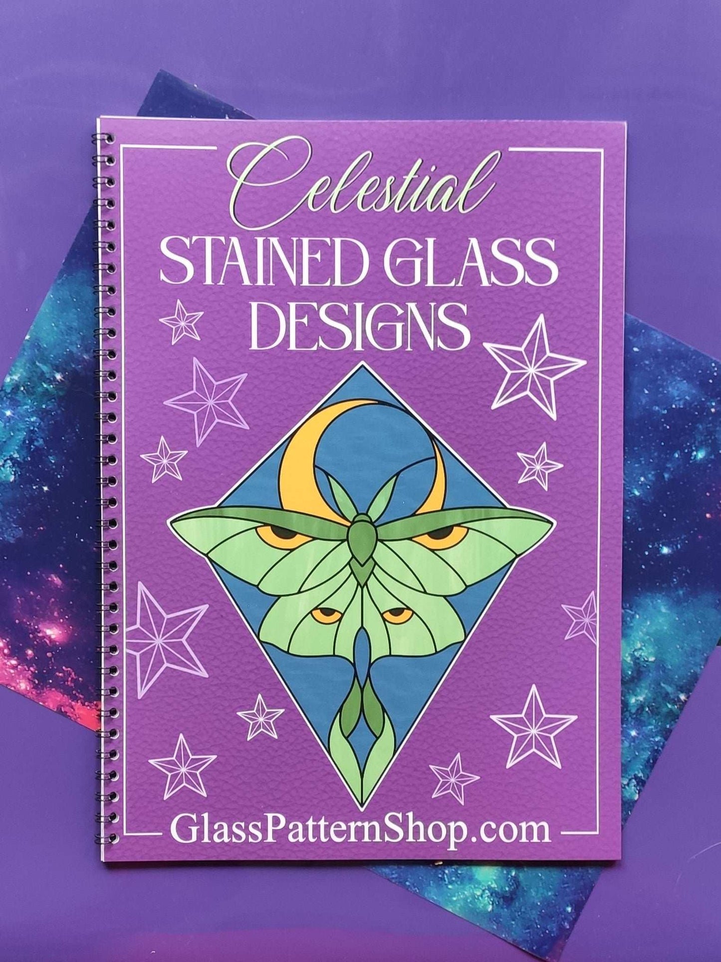celestial stained glass pattern book