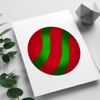 Stained Glass Christmas Ornament Vinyl Template - DIY Holiday Decorations