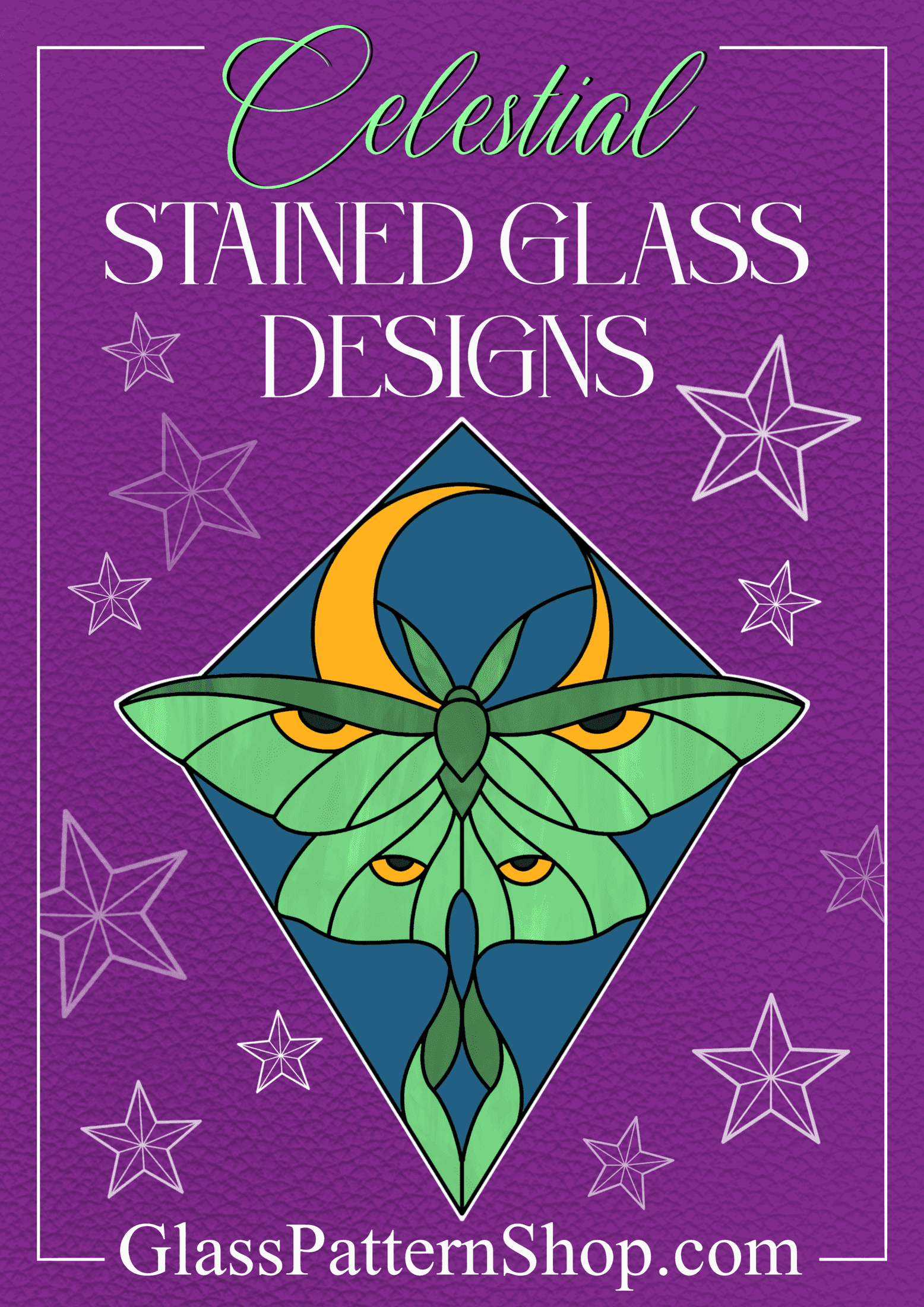 Celestial Stained Glass Pattern Book - Digital Download