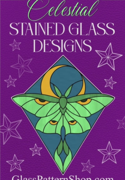 Celestial Themed Stained Glass Pattern Book - DIGITAL DOWNLOAD PRODUCT