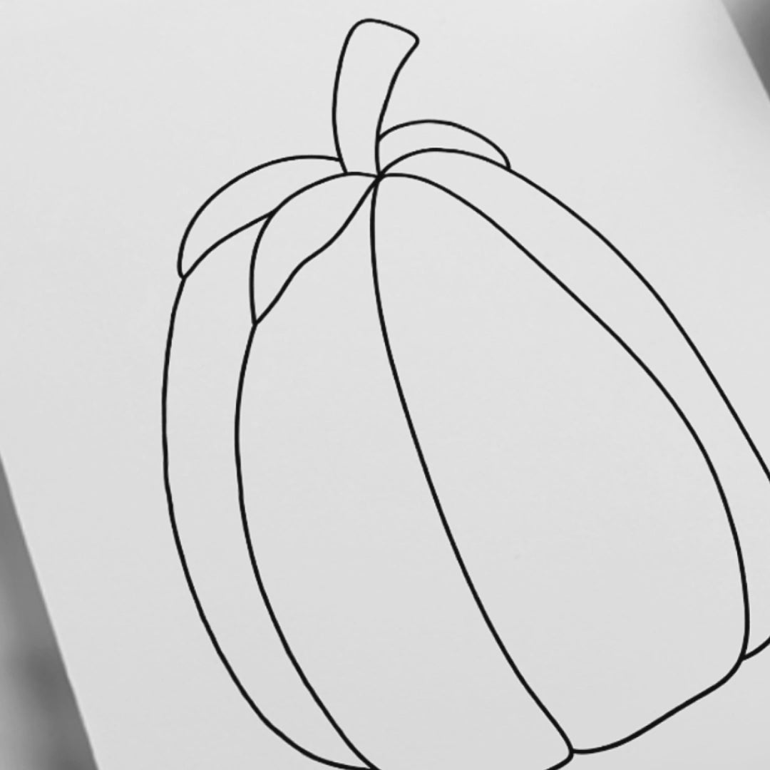 Autumn pumpkin stained glass pattern, printable digital download, fall harvest design.